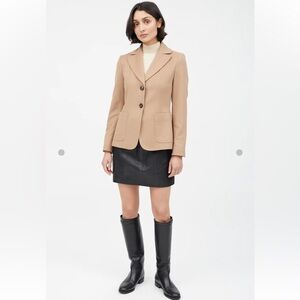 MaxMara Max Mara Weekend Brown Wool Two Button Blazer size 4